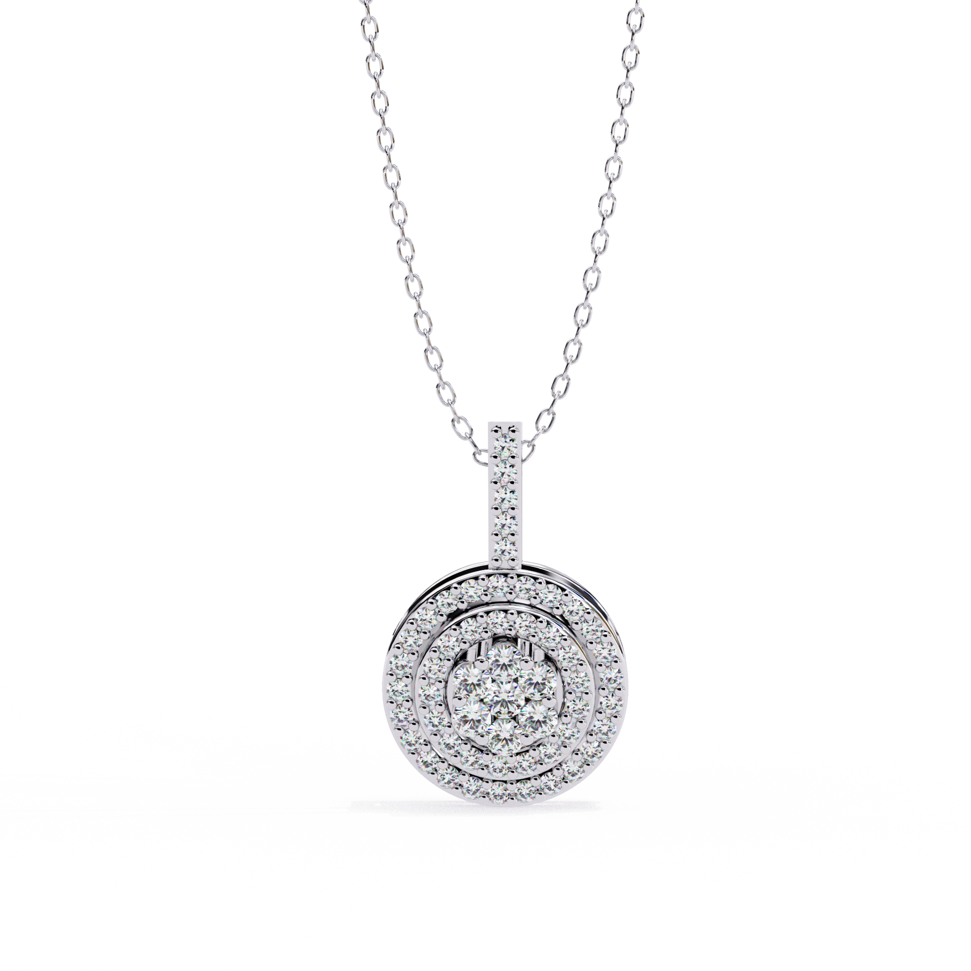 Solitairekart 0.26ct Natural Diamond Eternal Orbit Pendant-HI Color, VS-SI  Clarity